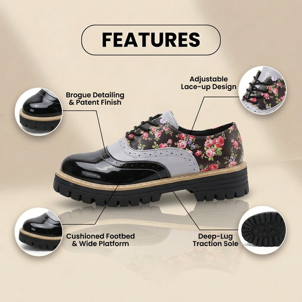 Chaussures Orthopédiques d'Inspiration Vintage