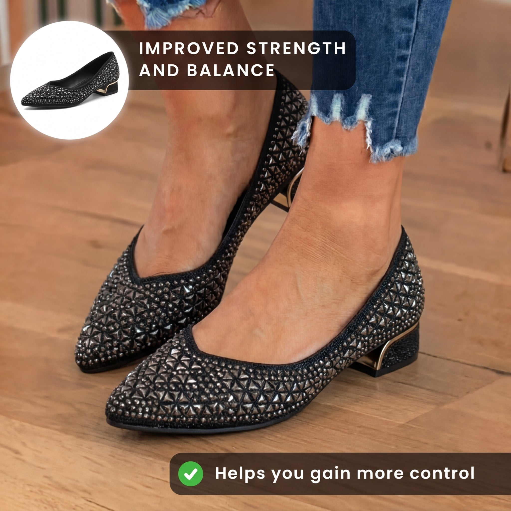 Chaussures Orthopédiques Gracieuses au Look Moderne