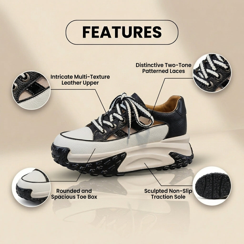 Chaussures Orthopédiques d'Inspiration Vintage