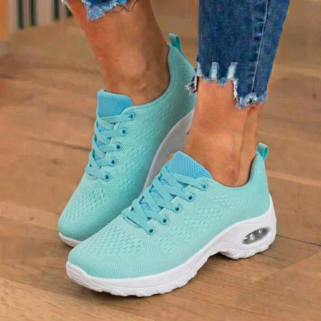Orthopedic Mesh Athletic Sneakers - Air Cushion Heel & Lightweight Design