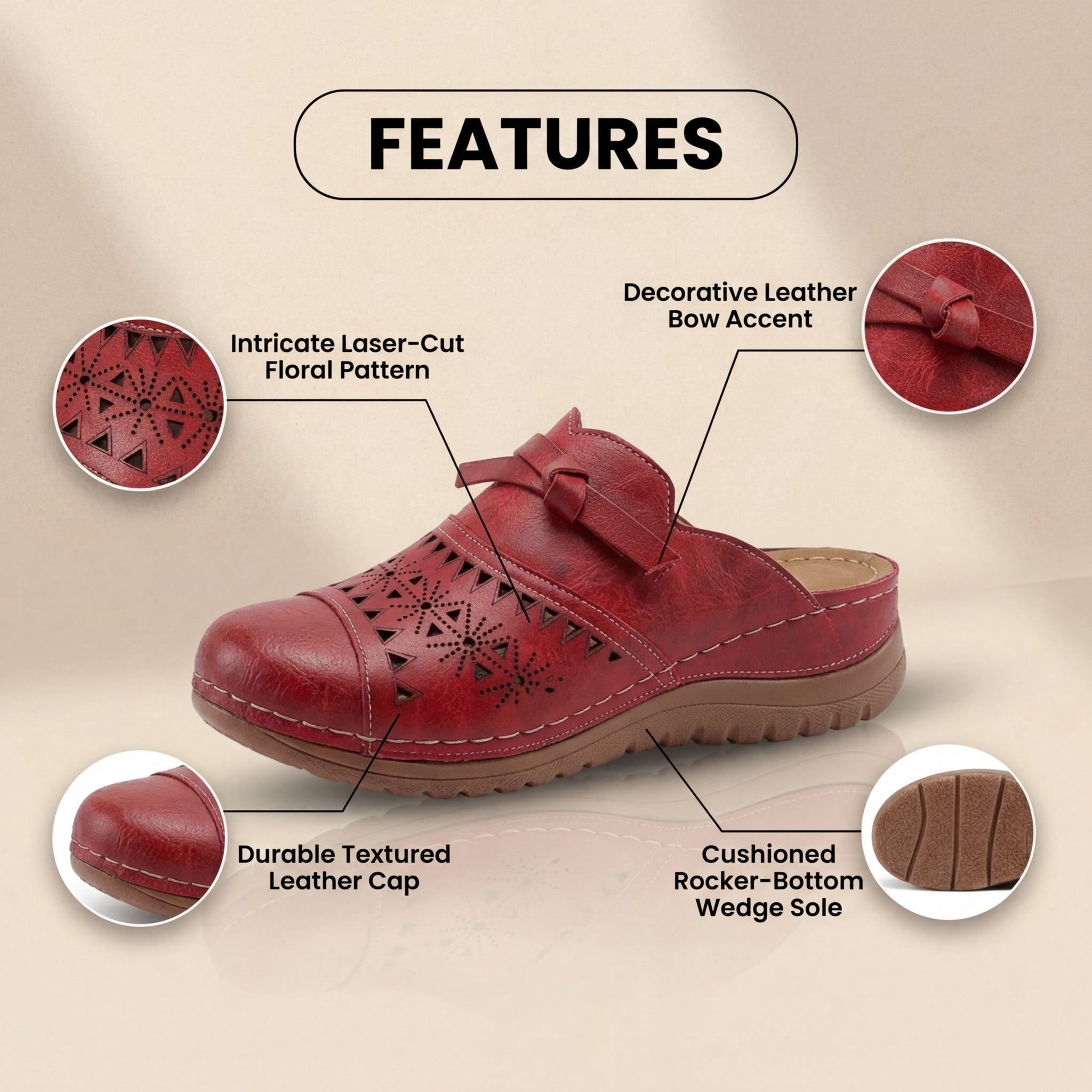 Chaussures Orthopédiques Gracieuses au Look Moderne