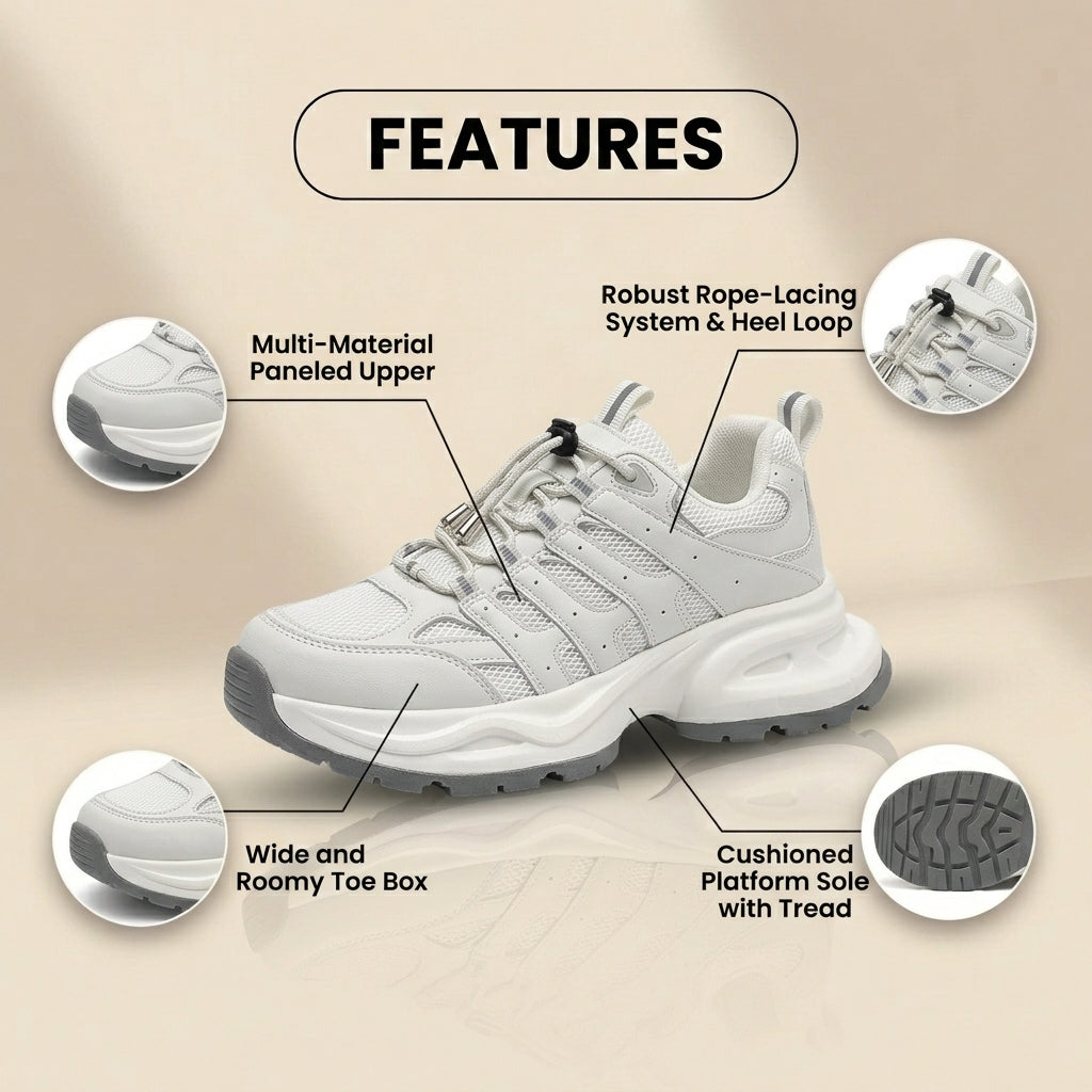 Baskets Orthopédiques Confortables pour Tous les Jours